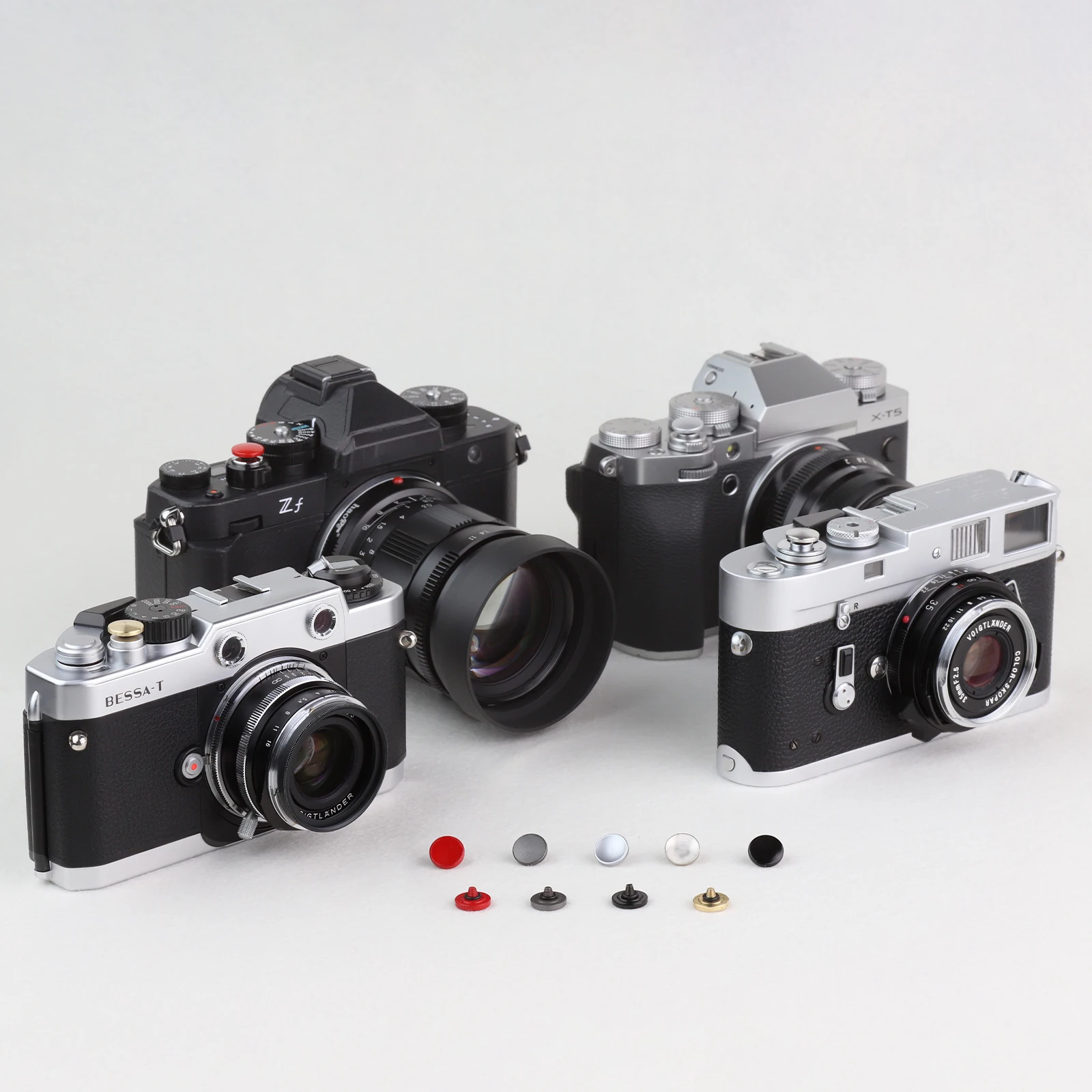 Camera Brass Release Button Shutter Button for Fujifilm X-E5 X-M5 X Half X-T5 X-T4 X-T3 X-T50 X-T30 II X-PRO3 X100VI X100V X-E4