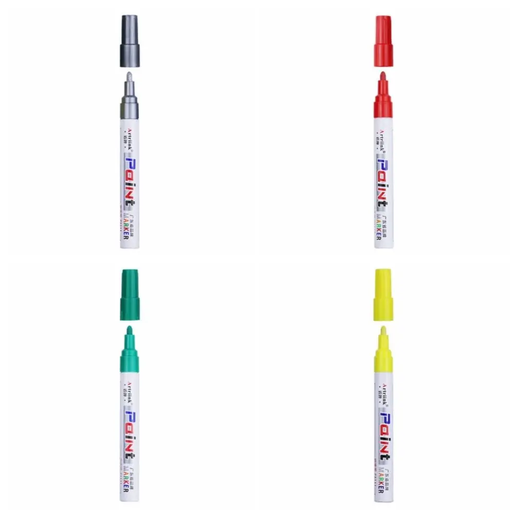 Colorful Large Capacity Paint Pen Waterproof Non-fading Sewing Pen Long Lasting Mildew Resistant Oil Based Pen Rubber