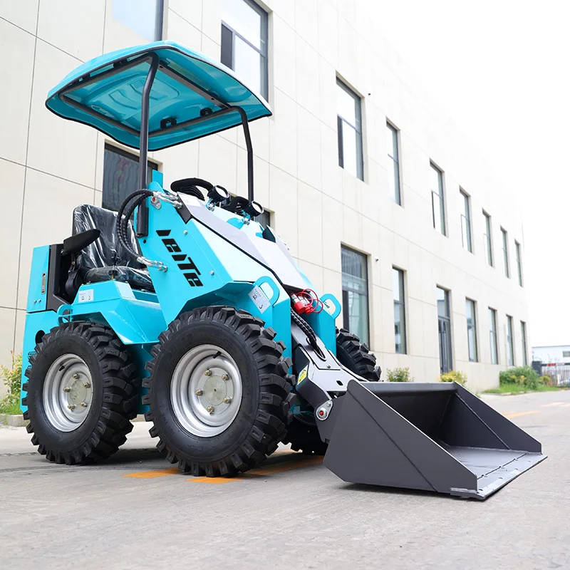 Chinese Manufacturer Cheap EPA Mini Skid Steer Loader 4WD Multifunctional Mini Wheel Loader Factory Customized Free Shipping
