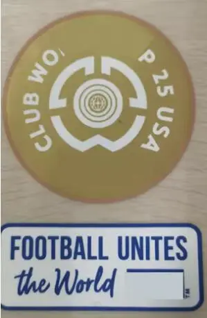 25 toppe da calcio USA Toppa da club 2025 ORO Altri Velluto per mazze Toppa da calcio termoadesiva Distintivo sul petto