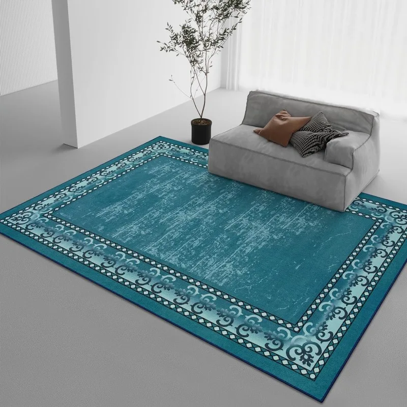 

Rug Modern Bordered 4x6 Area Rug for Living Room Office, Dining Room Rug, Bedroom Carpet, Luxury Rubber Backing (Non-Slip)