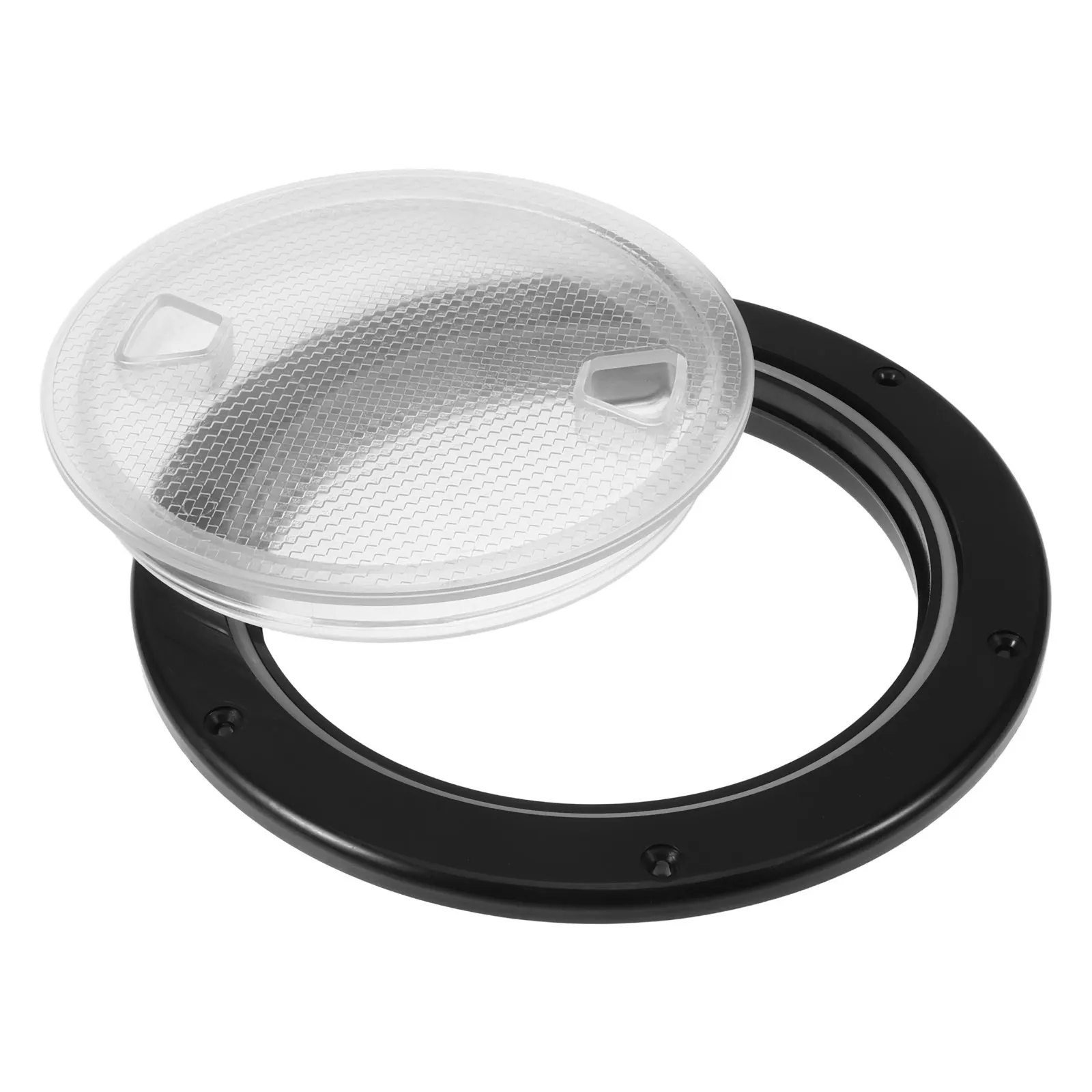 

Круглый инспекционный люк для лодок, черный, 25 см, нескользящая пластиковая палубная пластина, водонепроницаемый морской люк для каяков и яхт