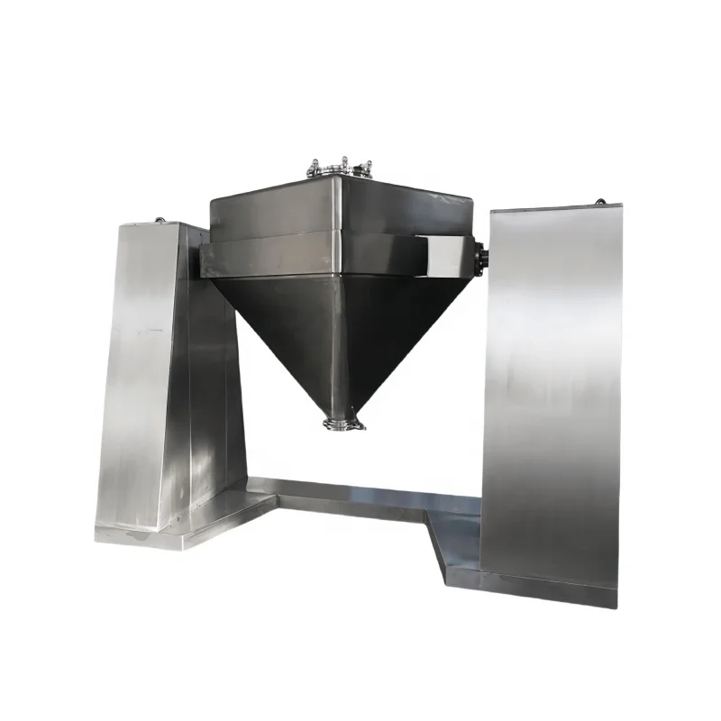 3D Vertical Laboratory Type  Cone Mixer Stainless Steel Dryer for Polylactic Acid Square Cylinder Mixer Equipment