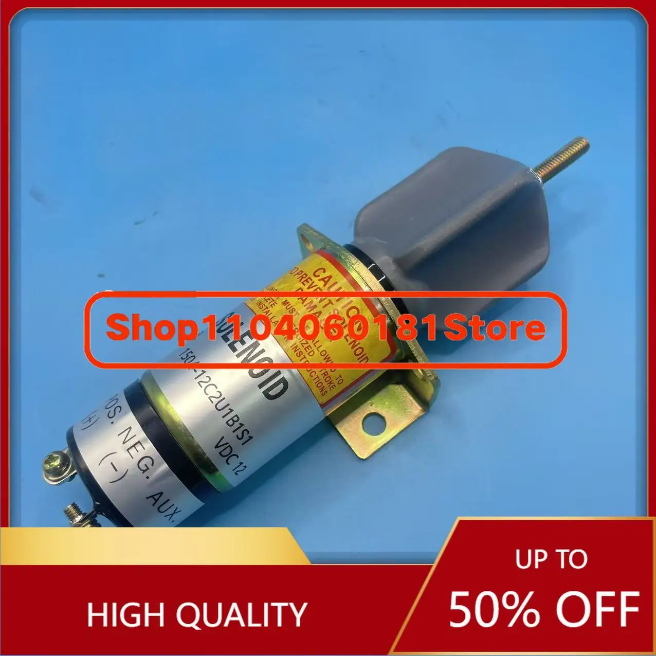Stop Solenoid 12V 1504-12C2U1B1S1 150412C2U1B1S1 Compatible for Start DF-750 Choke Solenoid