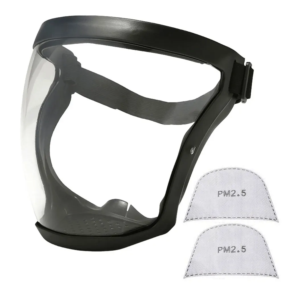 Work Protection Mask Full Face Shield Transparent Head Eye Safety Protective Cover Glasses Screen Visors Anti-Fog Kitchen Tools