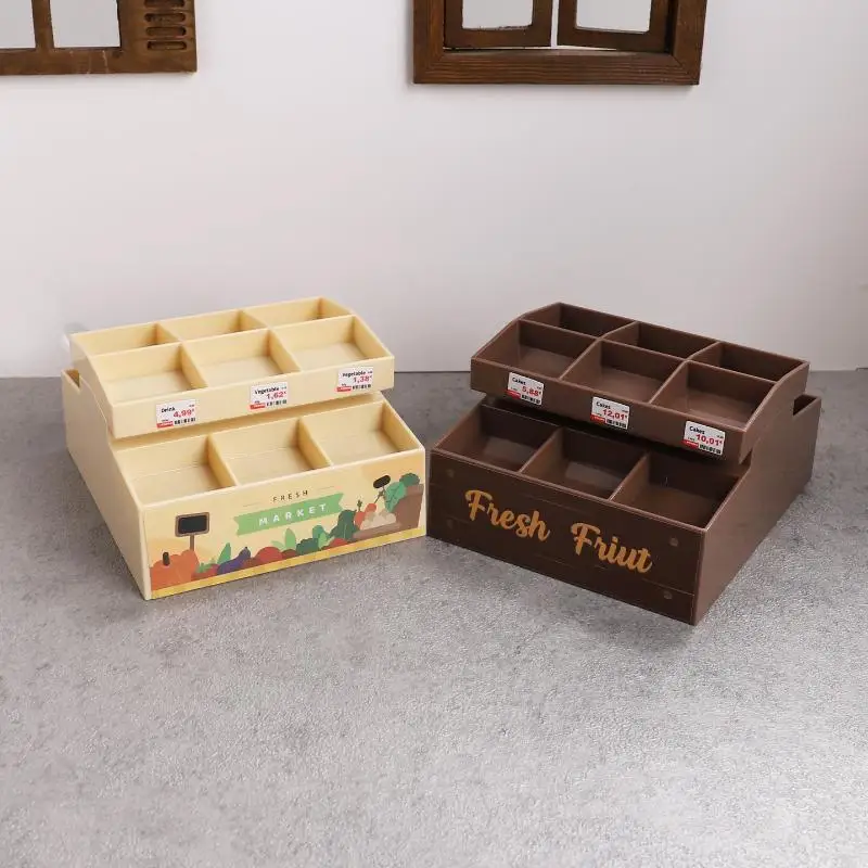 1/12 Accessori per la casa delle bambole Simulazione della casa delle bambole Espositore per supermercato Modello di cremagliera per frutta e verdura Arredamento per mobili per casa delle bambole