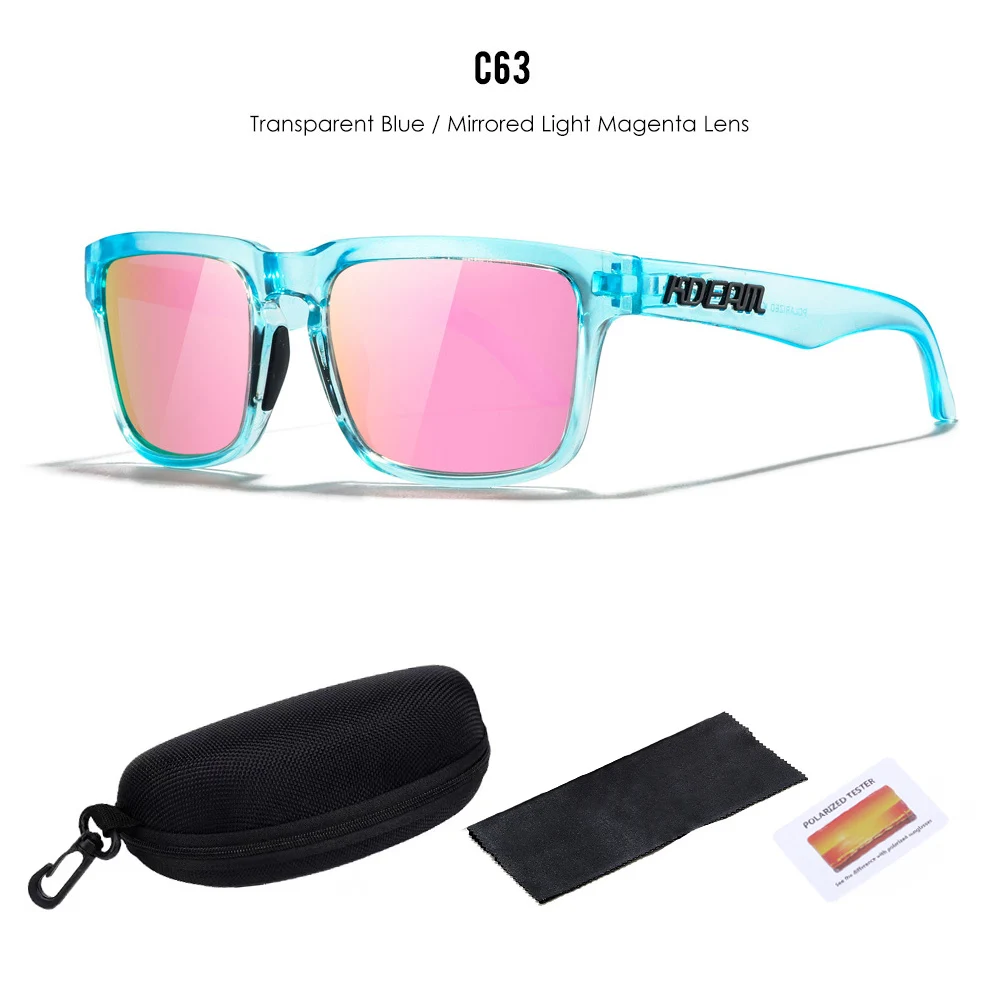 2026 Kdeam Hochwertige Polarisierte Sonnenbrille für Herren und Damen, Modische Unisex-Marke, Trendige Outdoor-Brille für Paare mit Roten Gläsern