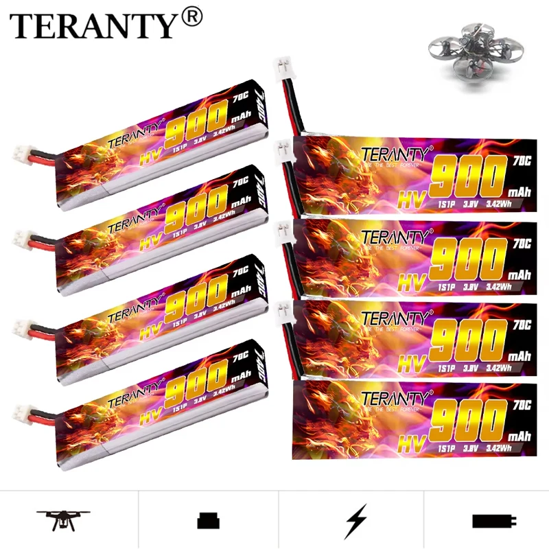 MAX 140C 3.8V 900mAh Lipo Battery HV indoor flying model aircraft drone FPV High magnification TREANTY 1S Rechargeable Battery