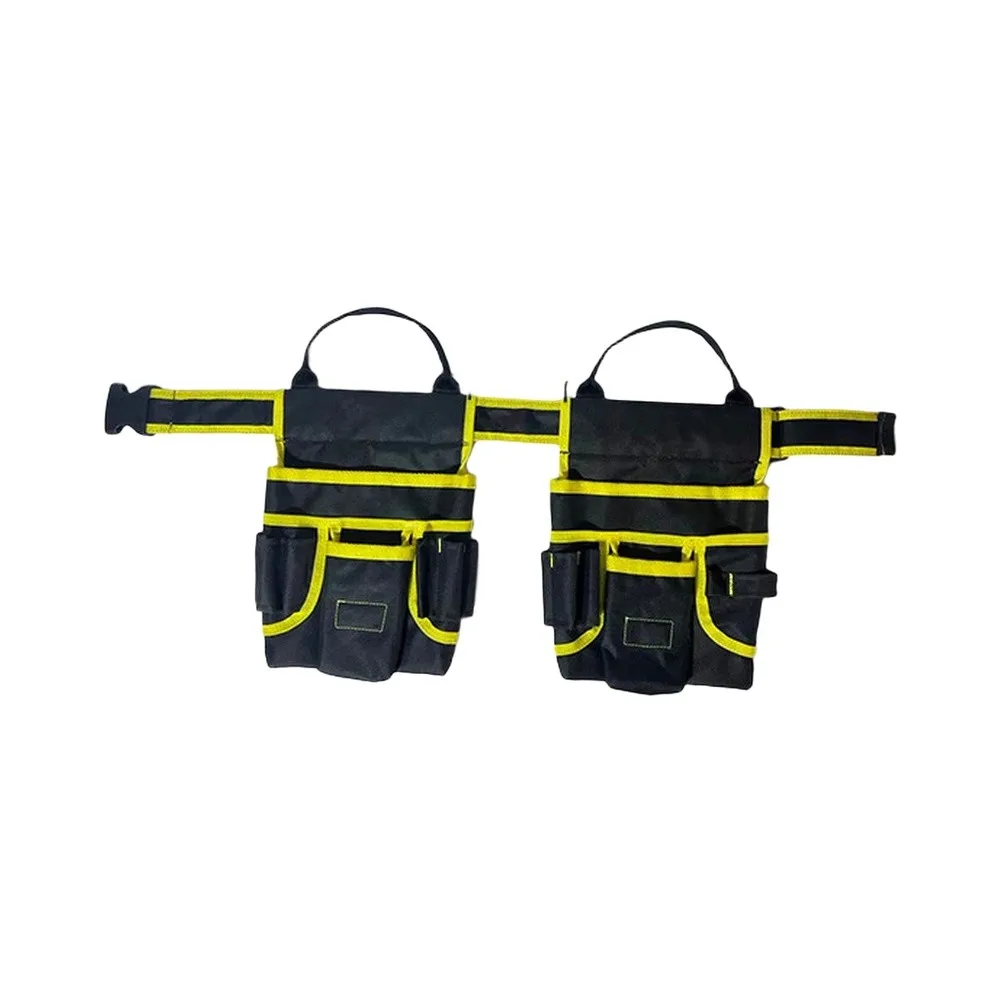 Electrician Storage Belt with Lightweight Construction and Compact Storage Capability 26x25x5cm Oxford Waist Bag
