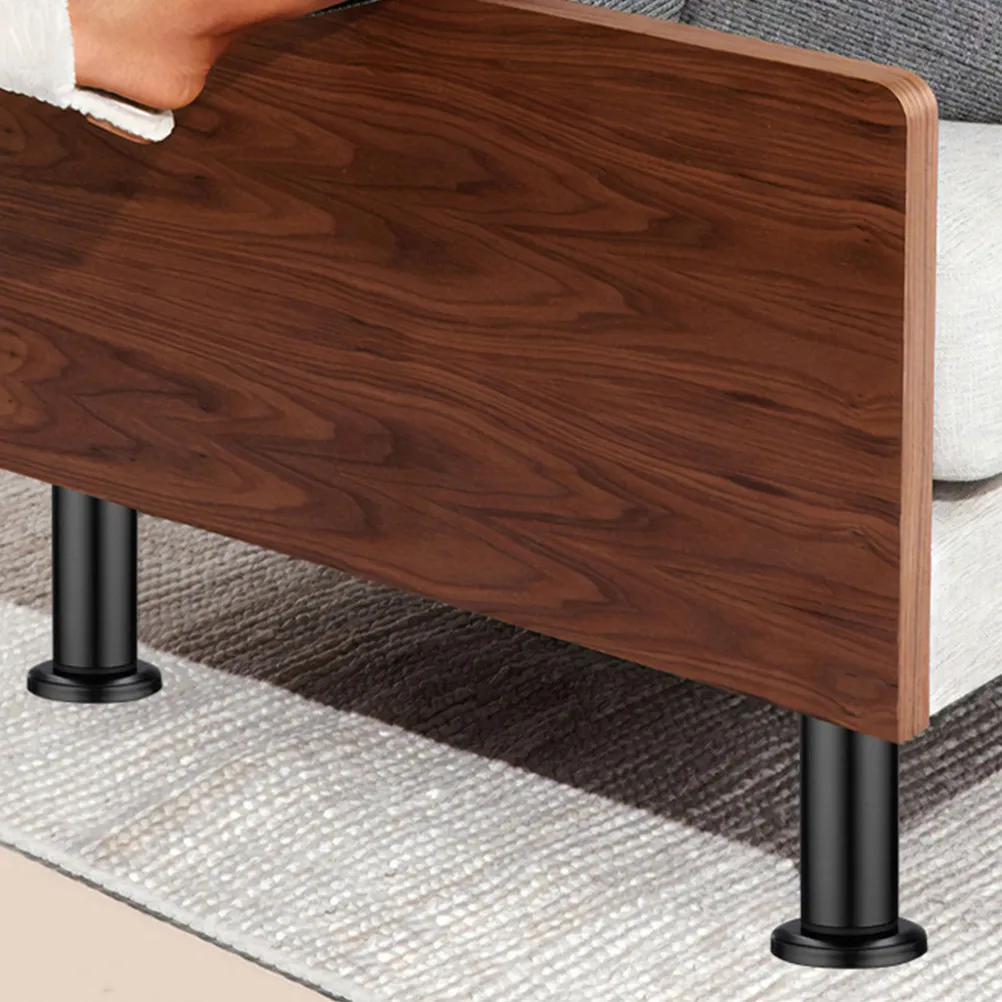 2Pcs Wear-Resistant Adjustable Furniture Legs 18-30Cm Retractable Metal Support Feet for Table Cabinet Dresser Sofa Bed Coffee
