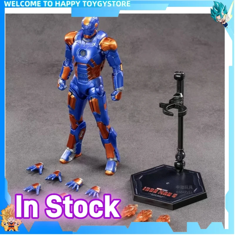 Zdtds Iron Man Tony Stark Mk23 Action Figure 1/10 Schaal Beweegbare Gewrichten Avengers Thema Collectible Toy Cadeau voor Fans