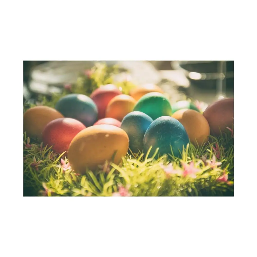 Non-woven Easter Eggs Photography Backdrops Decorations for Home Wall Hanging Craft Ornament Kids Toy Gift Painting Egg Decor