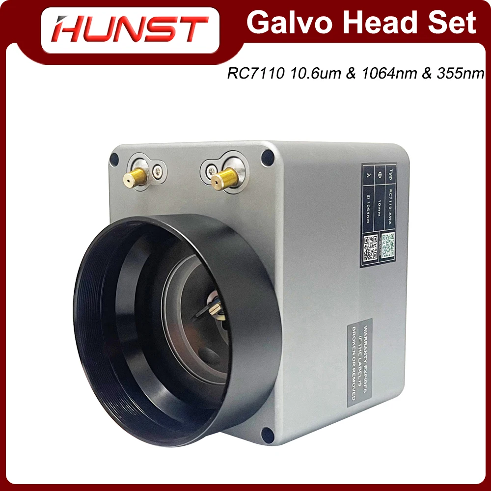 HUNST Laser Scanning Galvanometer Lens Set RC7110 10.6um &1064nm & 355nm Aperture 10mm Galvanometer Scanner With Power Supply