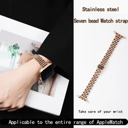 Women Slim Metal Strap For Apple Watch 8 7 41mm 45mm 44mm 40mm 42mm Adjustable Bracelet Narrow Body iWatch Ultra 49mm 8 SE Band