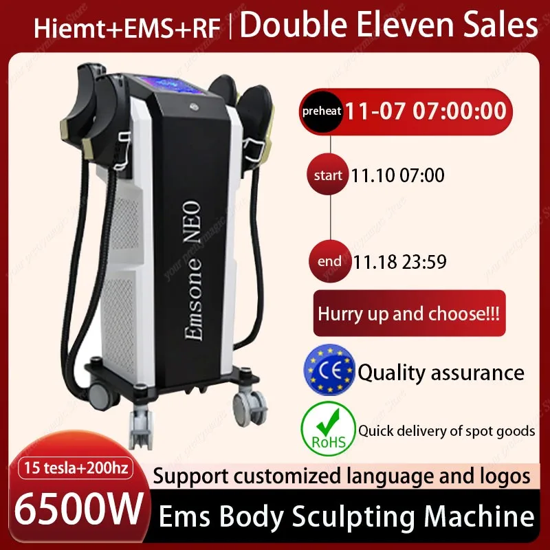 Professional EMSone NEO RF Sculpting Machine EMS Body Slimming HIEMT Nova Muscle Stimulation Fat Removal 2024 Double 11