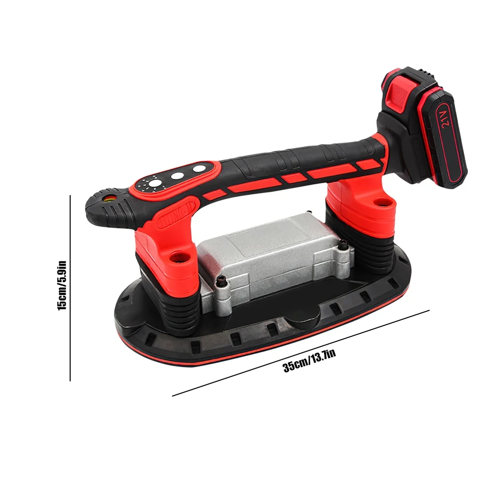 200 kg Fliesen-Installationswerkzeug, rutschfeste Vibrationsmaschine, ein Saugnapf-Vibrator, Handfliesen, Nivellierung, Verlegung, 6 Geschwindigkeiten – Detail 2