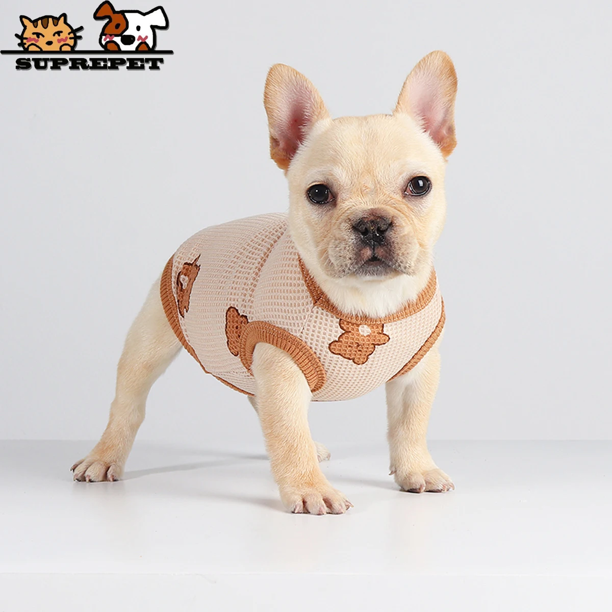 Suprepet Cotton Knitted Bear Clothes for Puppy Cute Dogs Breathable Pet Clothing Comfortable All Seasons Pet Costume Supplier