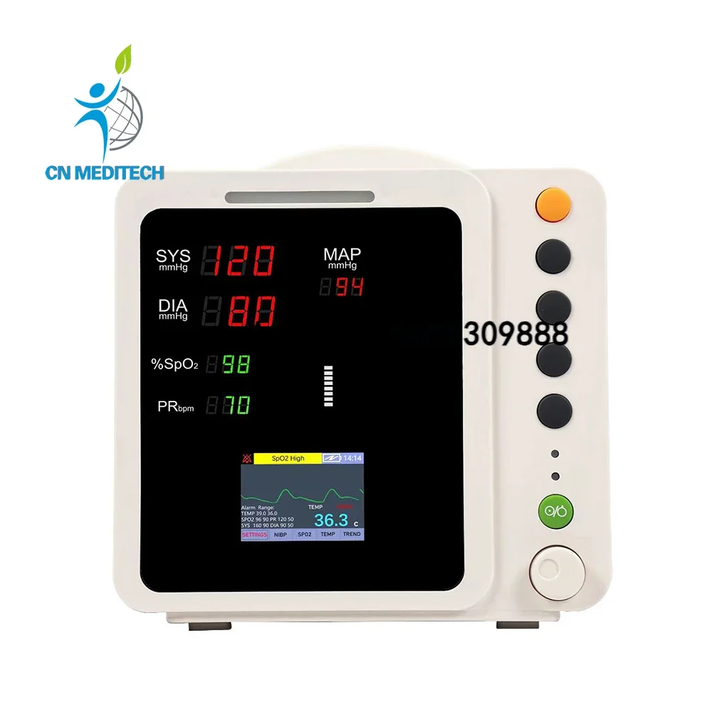 Hospital Patient Monitoring Three-parameter Monitor Vitals Signs Patient