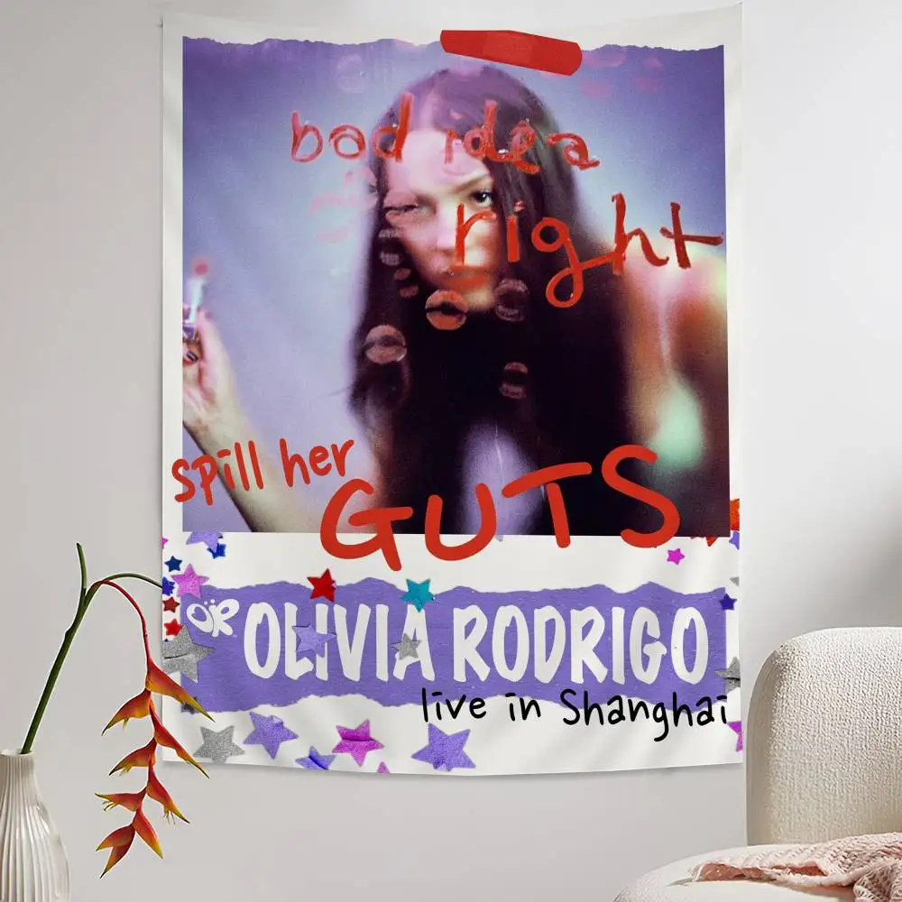 المغني O-Olivia R-Rodrigo نسيج الكلمة حصيرة عدم الانزلاق غرفة الغسيل حصيرة الغسيل ديكور شرفة غرفة المعيشة الطفل السجاد المنزلية