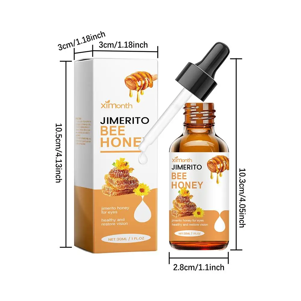 Honey Eye Care Liquid Refreshing To Relieve Eye Fatigue And Astringent Eye Soothing Eye Drops Jimerito Honey For Eyes Health 30m