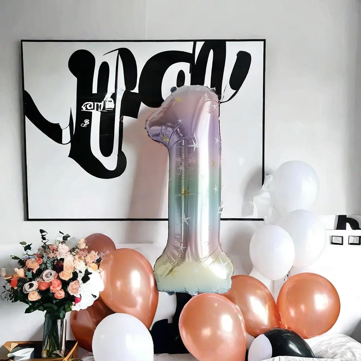 1Pcs 40inch Big Foil Digit Balloons Globos Large Helium Number 0-9 Balloon Happy Birthday Wedding Party Decorations Supplies