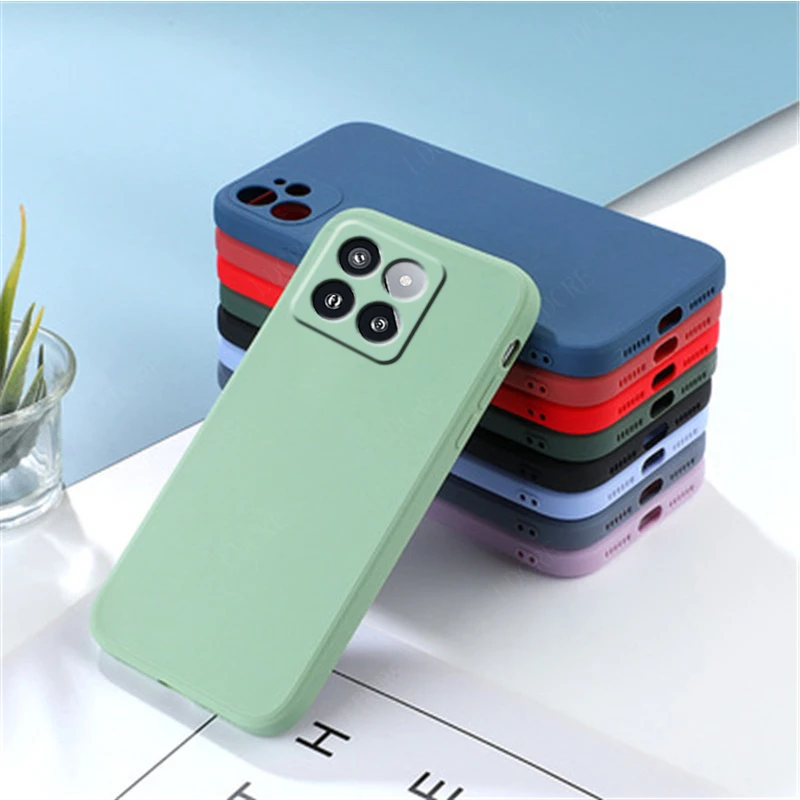 For Cover Xiaomi 14T Pro Case Mi 14T Pro Capas Original Liquid Silicone Shockproof Soft TPU Case For Mi 13 T 13T 14T Pro Fundas