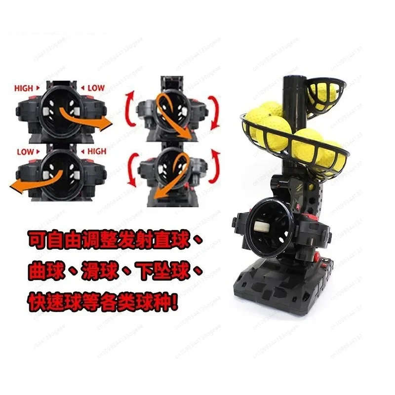 WR Baseball Pitching Machine with Auto Feeder, Portable Batting Training Equipment for Baseball Practice