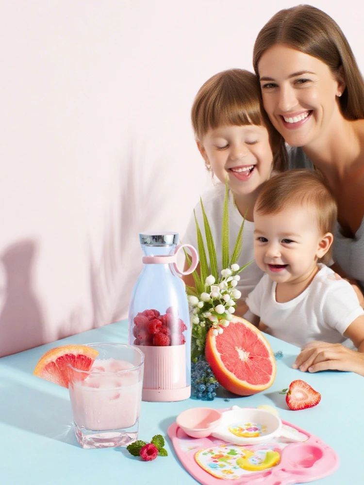1pc ワイヤレスベビーフードメーカー、磁気充電ポータブルブレンダー、幼児ピューレ、自家製ジュース & 幼児スナック用