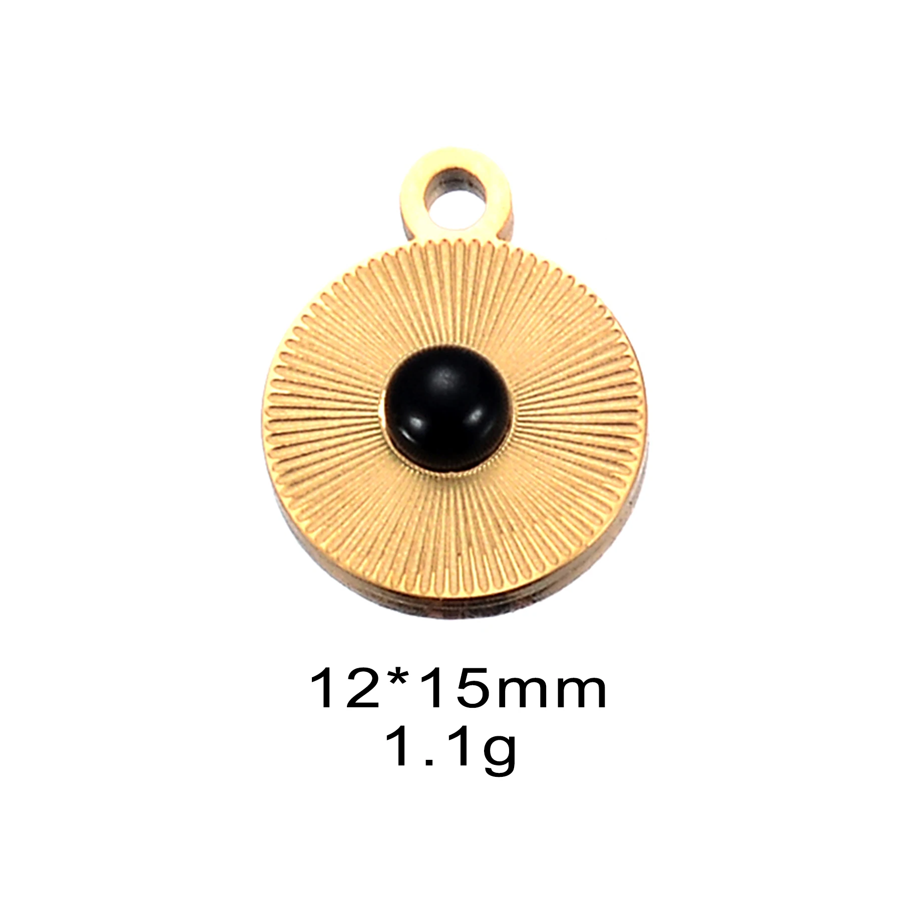 10pcs Vintage Sun Pendant with Natural Turquoise Golden Stainless Steel Fashion Jewelery Handmake Making Supplies Wholesale