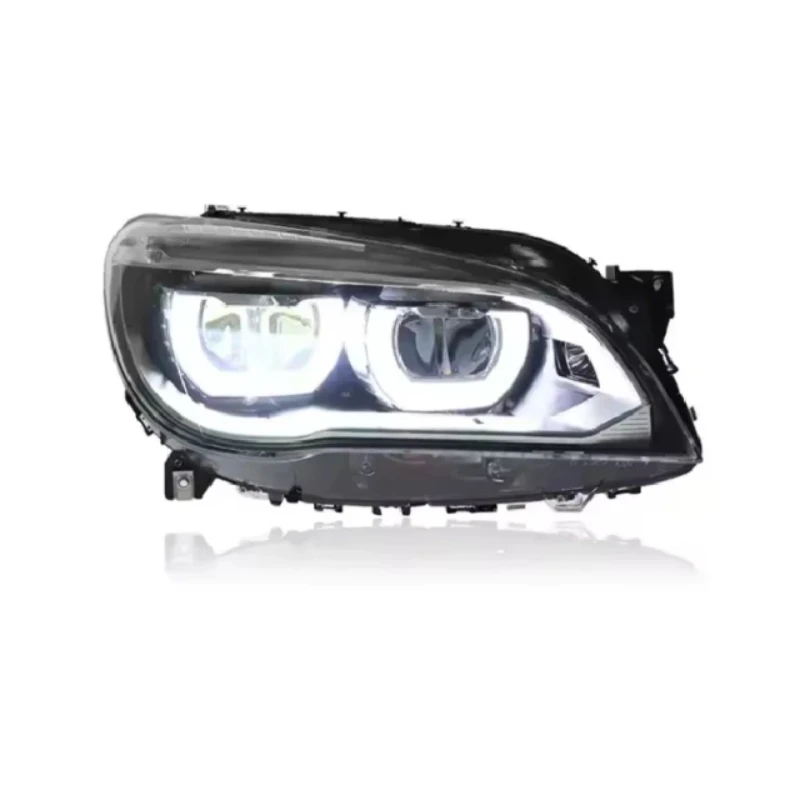 For BMW 7 Series F01 F02 2009-2015 Plug and Play Headlights with Angel Eyes – High-Quality Headlamp Assembly