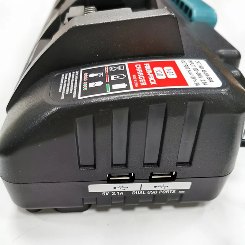 110-240V Li-ion Battery Charger for Milwaukee M18 48-11-1815 48-11-1828 48-11-2401 48-11-2402 4-Port 3ACharger free shipping
