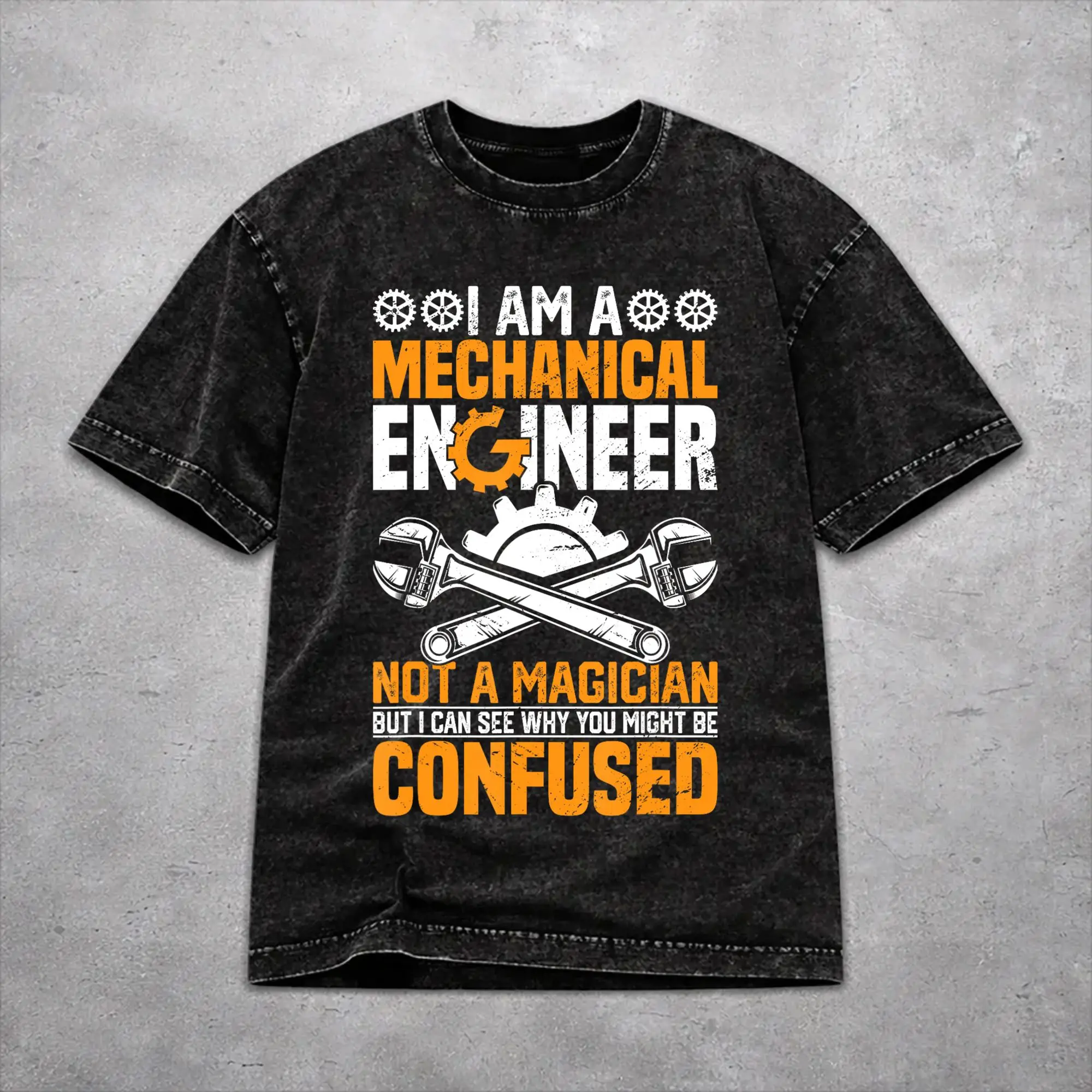 Harajuku Washed Shirts Cool Mechanical Engineer Design for Men Women Engineer  Apparel Casual T Shirt High Street  Streetwear