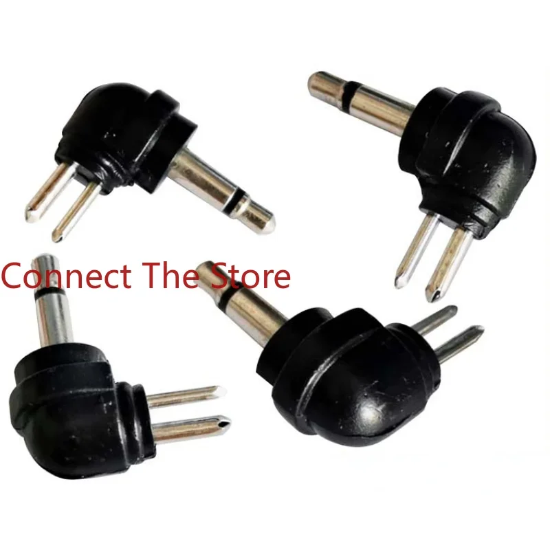

10PCS Supply 3.5 Mono Male Turn Two-pin Bent Plug Audio Welding Plate Type