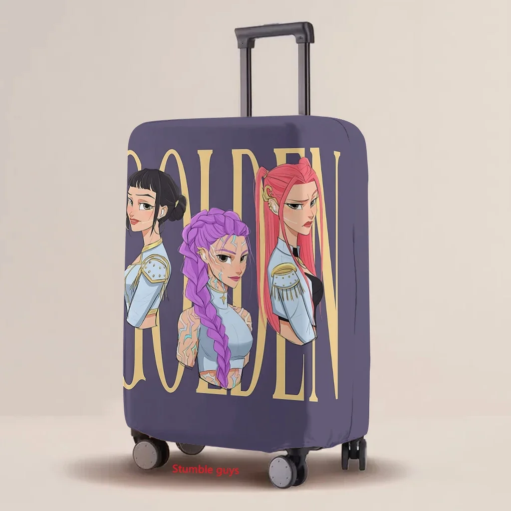 

Kpop Demon Hunters Cartoon Luggage Cover Elastic Print Protective Case Suitcase Travel Must-Have​