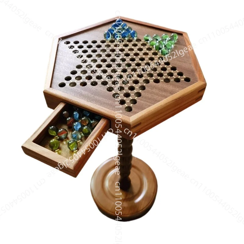 

DIY fun checkers, Nordic solid wood side table, living room, bedside table, sofa, coffee table, balcony, French round table