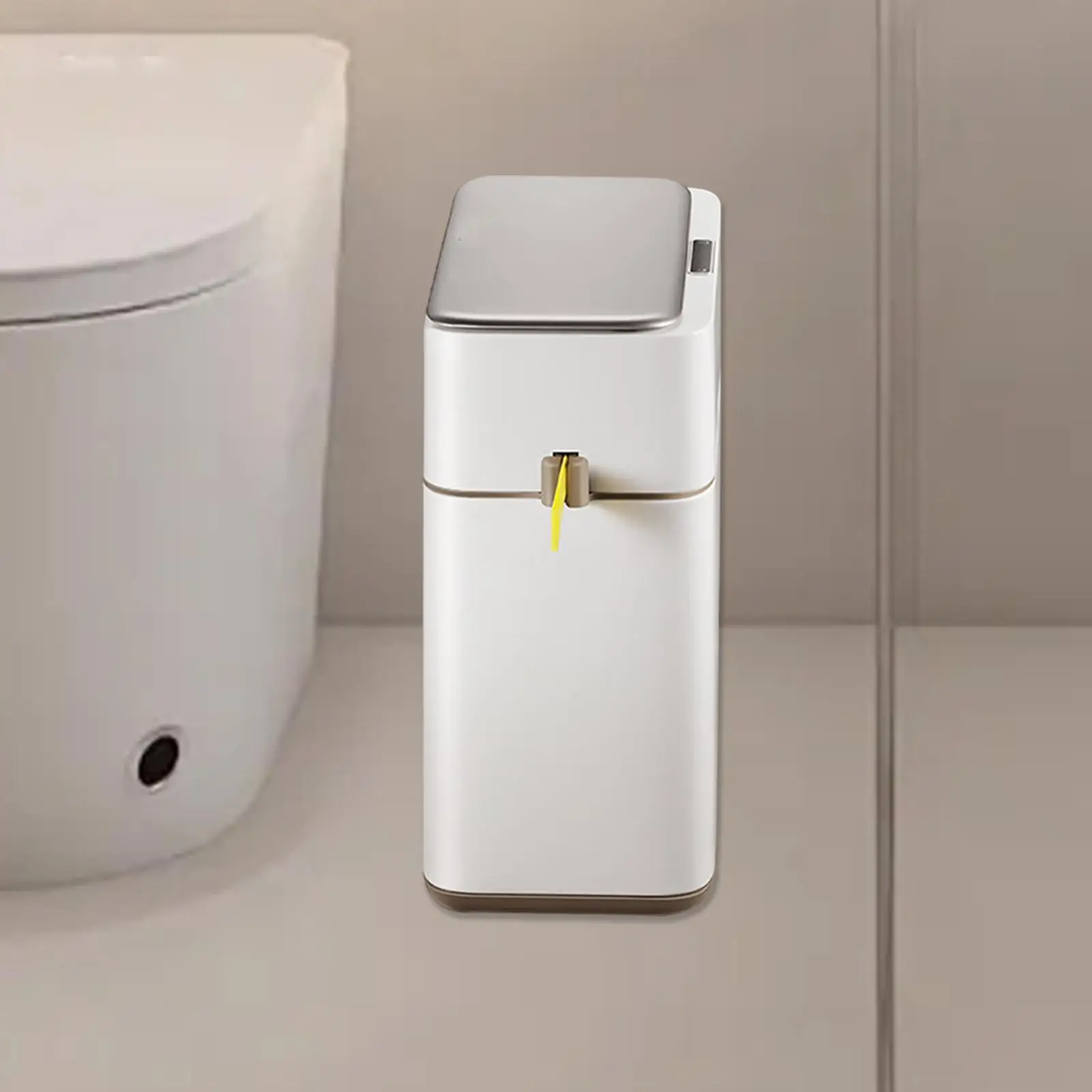 Narrow Trash Bin Touchless Garbage Can Waterproof Automatic Trash Bin Bathroom Trash Can for Kitchen Bathroom Office Toilet