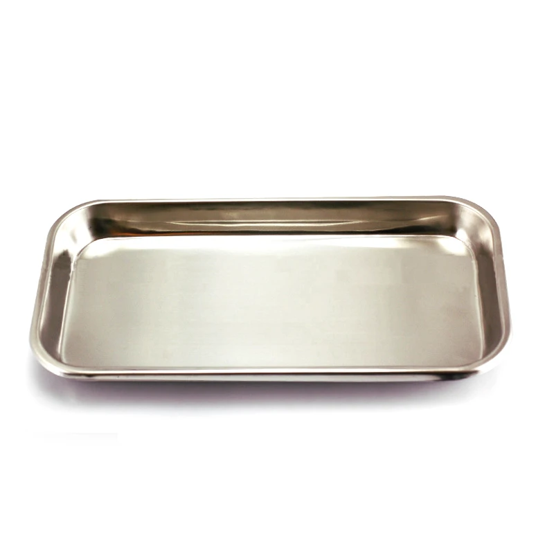 1/2/10pcs Stainless Steel Square Storage Tray Dental Medical Tools Kitchen Tray Nail Tattoo Dental Medical Device