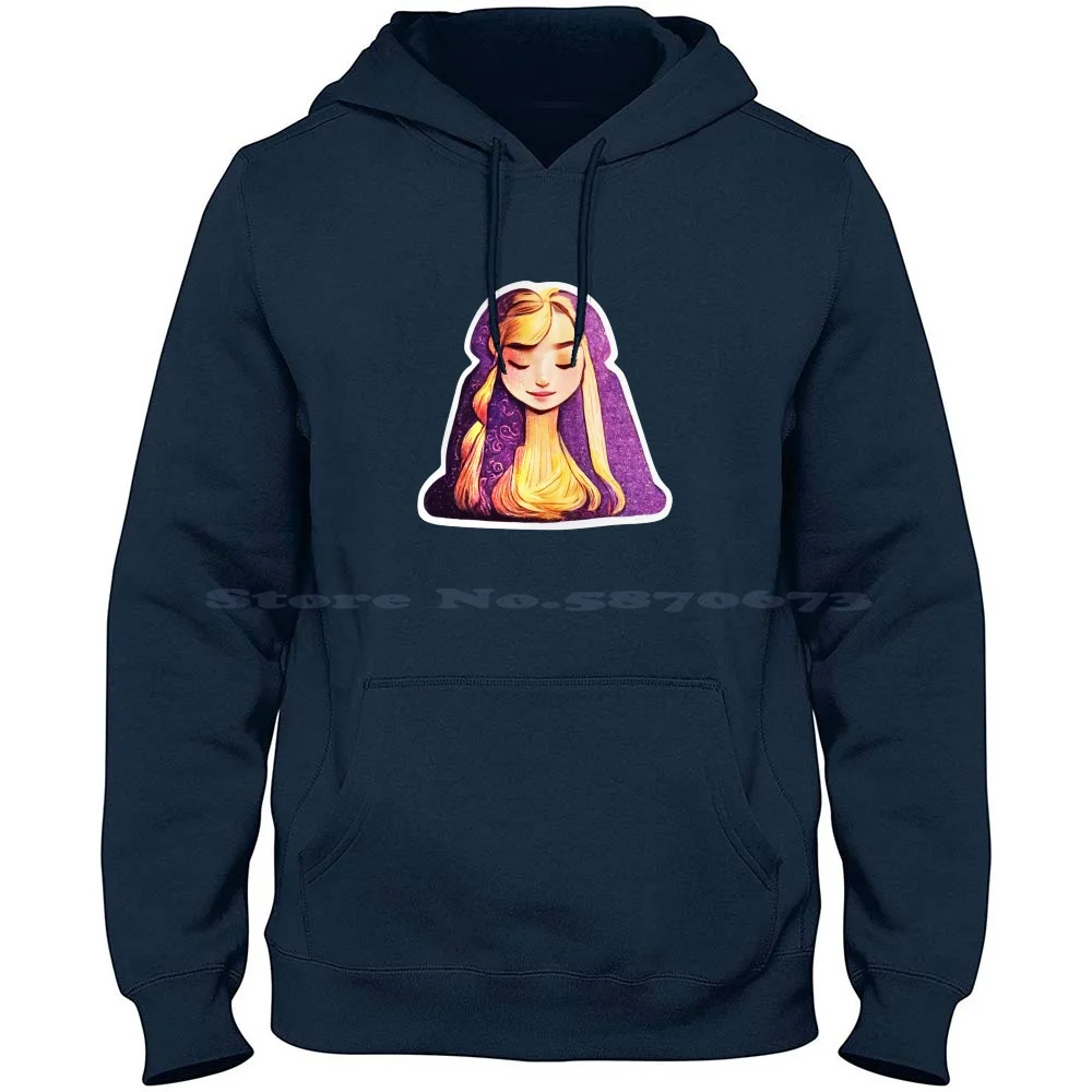 Long-Haired Princess 100% Pure Cotton Hoodie Tshirt Princesses Princess Vibes Royal Vibes Royal Aesthetic Royalty Aesthetic