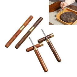 Professional Wooden Tea Knife Ebony Tea Knife Needle Pick Puer Tea Tools Cone Needle Tea Brick Tool Chinese Kung Fu Teasets Tool