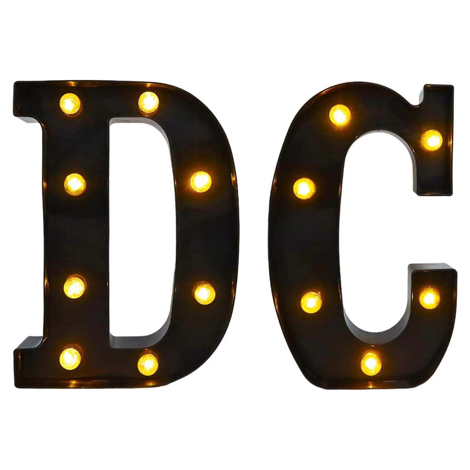 LED Marquee Letter up Alphabet Sign Marquee Letter Lamp para parede do quarto