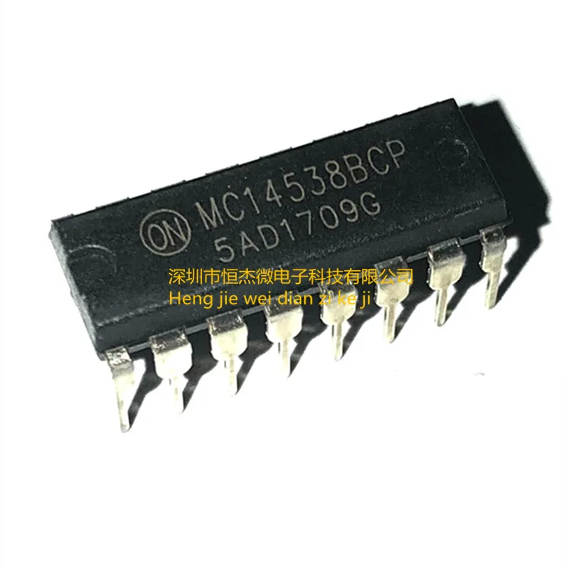 10PCS/ New imported original MC14538BCP MC14538B in-line DIP16 monostable multivibrator