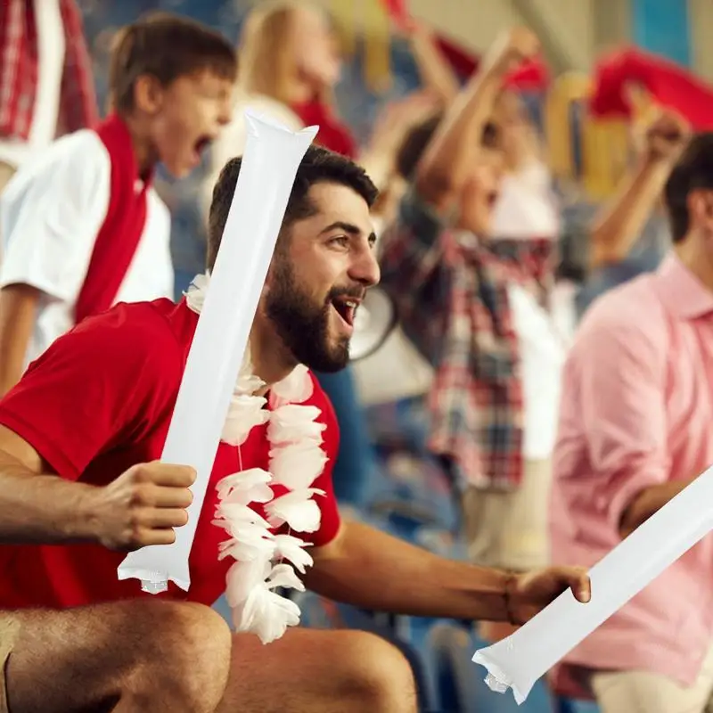 40 buah tongkat guntur pesta tongkat Cheering Cheer Clapper Cheering pembuat kebisingan tim stik Spirit Bin tiup noipembuat kebisingan