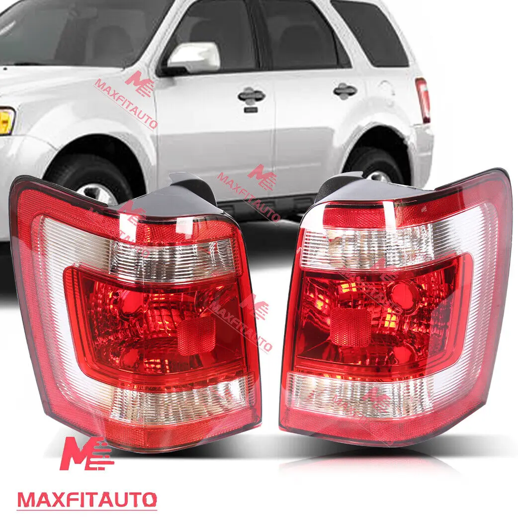 Rear Tail Light Lamp Left&Right Side Pair Fits 2008-2012 Ford Escape Brake