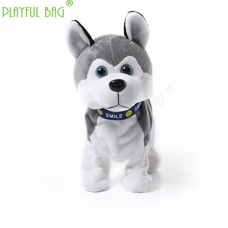 Giocattoli elettronici divertente controllo del suono elettronico cane da compagnia peluche giocattoli husky siberiano per bambini regali di compleanno VD113