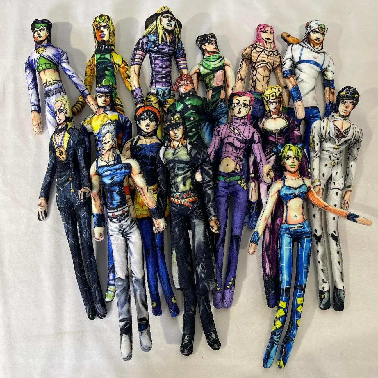 

28cm JoJo's Bizarre Adventure Jotaro Kujo Stuffed Animal Plushie with Skeleton Body Jointed Soft for Home Decor Office Fan Gift