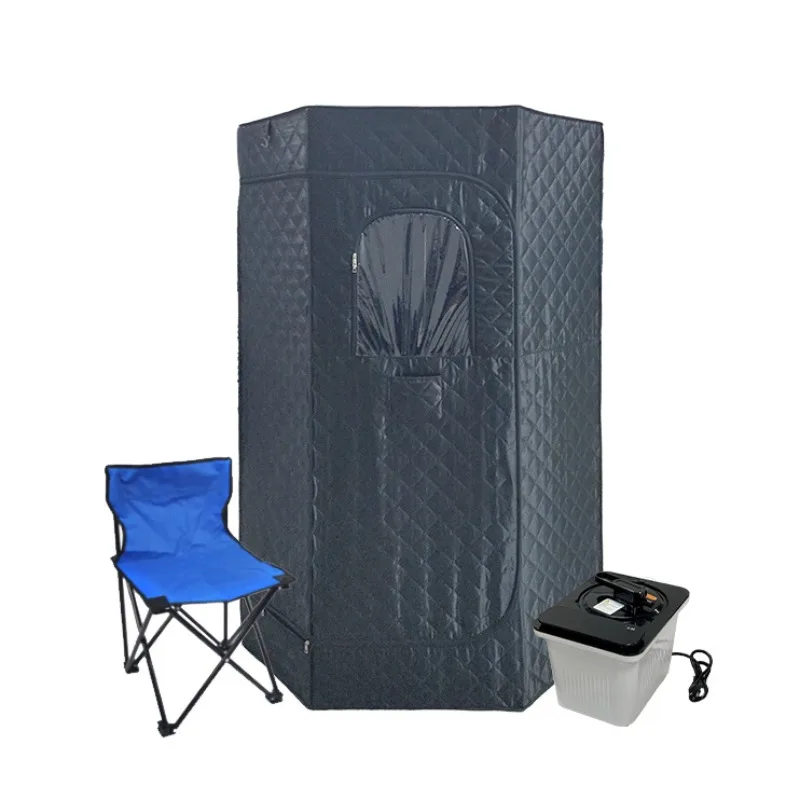 Nuevo soporte plegable para sala de vapor, almacenamiento portátil, caja de vapor individual para fumigación de cuerpo completo, máquina de vapor para sudor, sauna