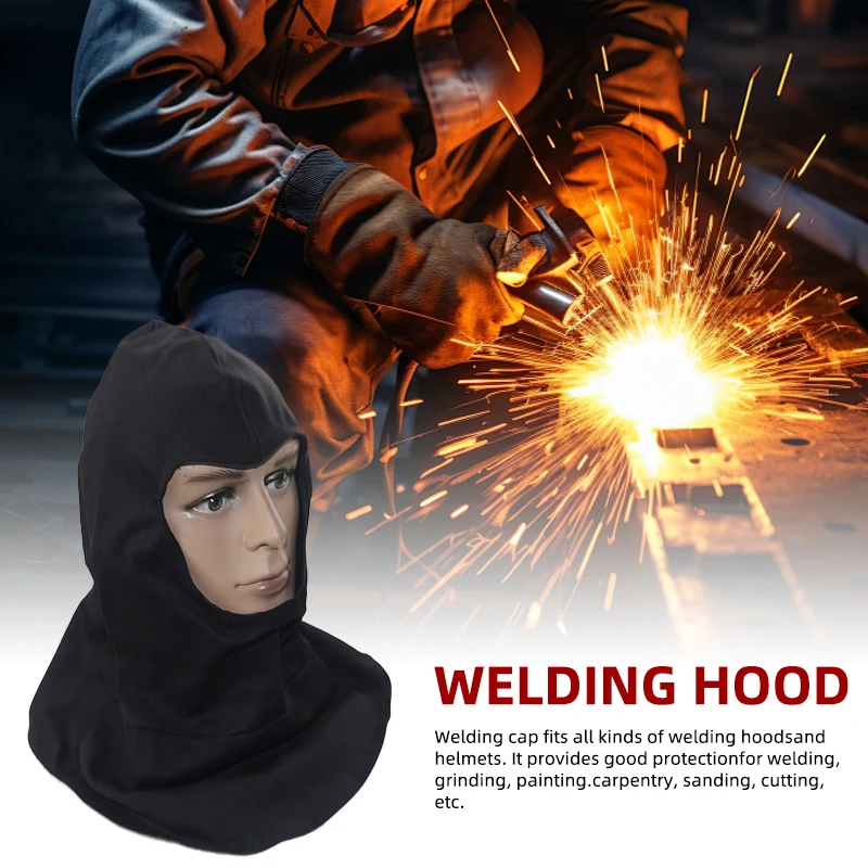 New type of splash spark flame retardant soft cloth welding mask for spot welding, wire cutting, flame cutting and other welders