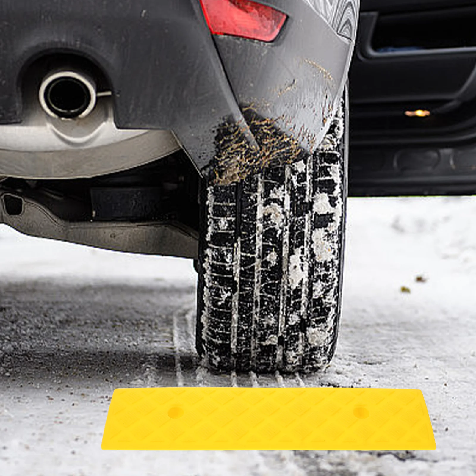 

3pcs Yellow 3cm Car Sill Mat Garage Ramp Shed Slope Protector Anti PE Vehicle Transition Motorcycle Driveway