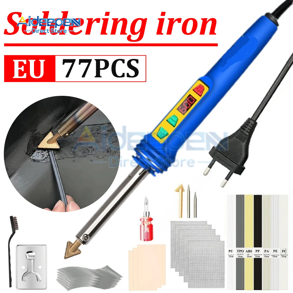 220V 110V Smoothing Iron for Car Bumper Repair Hot Stapler Iron of Plastic Welding machine Crack leather shoes clothing