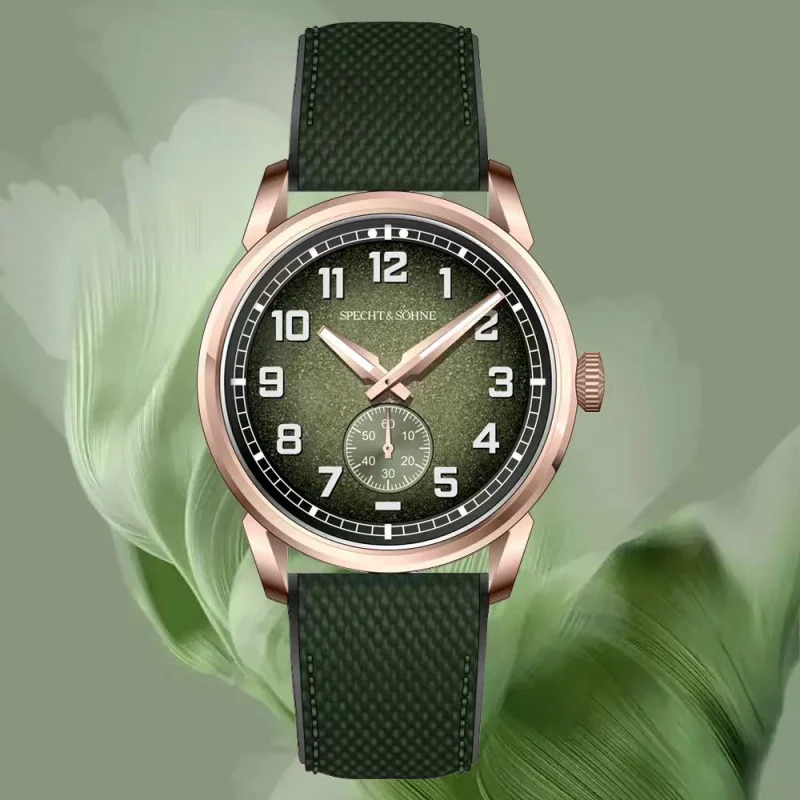 Hot Selling Specht & Söhne Men's Watches Mechanical Watches Japan C3 Luminous Rubber Stainless Steel Sapphire Crystal Waterproof